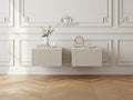 Kasha - Set Of 2 Wall-Mounted Bedside Tables With Drawer
