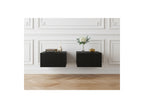 Kasha - Set Of 2 Wall-Mounted Bedside Tables With Drawer