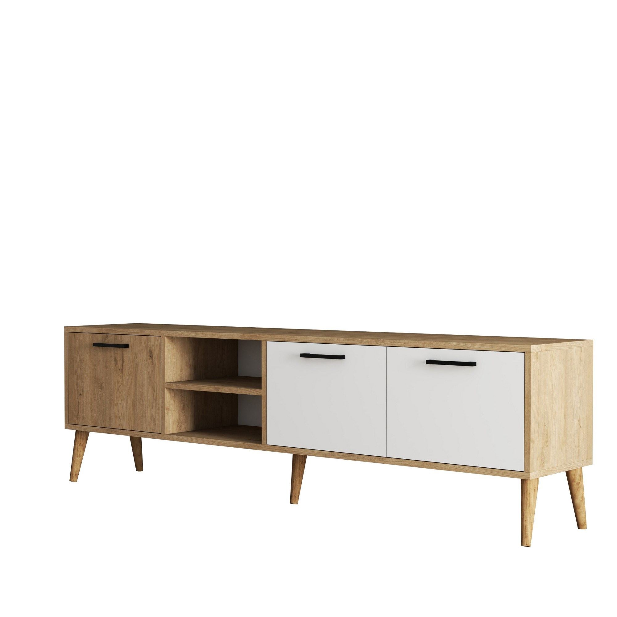 Muebles de TV Exxen - Roble / Blanco