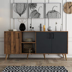 Console Tables Exxen - Walnut / Anthracite