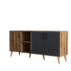 Console Tables Exxen - Walnut / Anthracite
