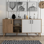 Console Tables Exxen - Oak / White