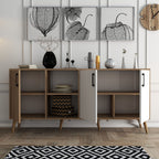 Console Tables Exxen - Oak / White