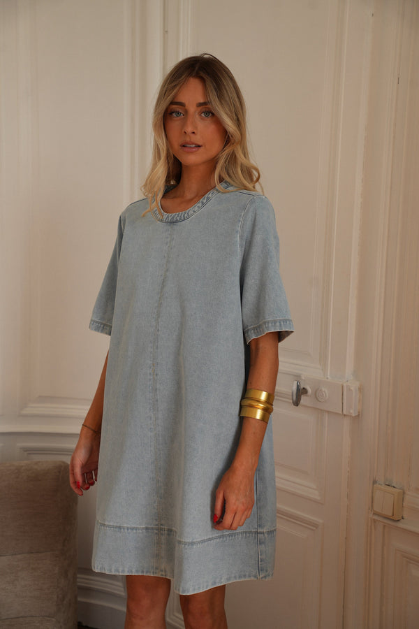 Zaho Denim Dress - Blue