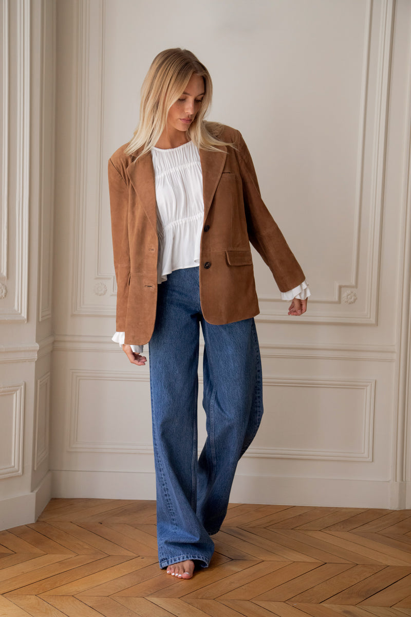Veste En Daim Le Thibaud - Marron Camel