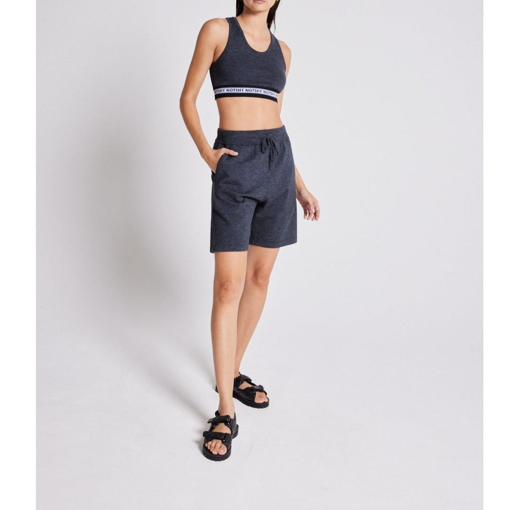 Ali Wool Shorts - Charcoal Smoke