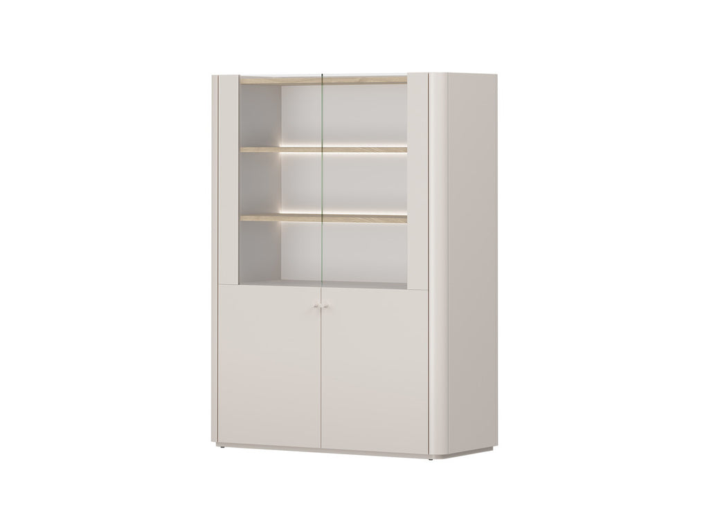 Anyra - Meuble Vitrine 2 Portes H. 138 Cm