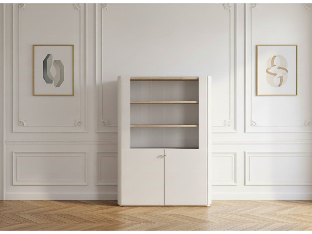 Anyra - Meuble Vitrine 2 Portes H. 138 Cm