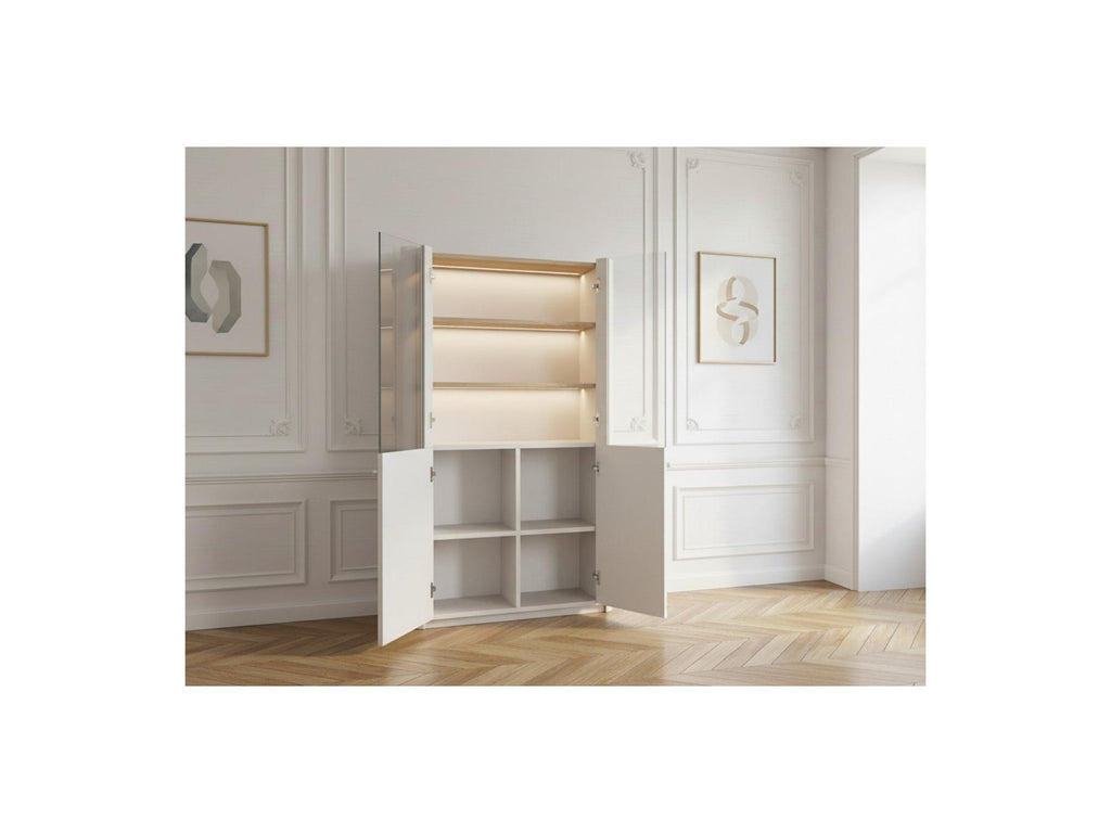 Anyra - Meuble Vitrine 2 Portes H. 138 Cm