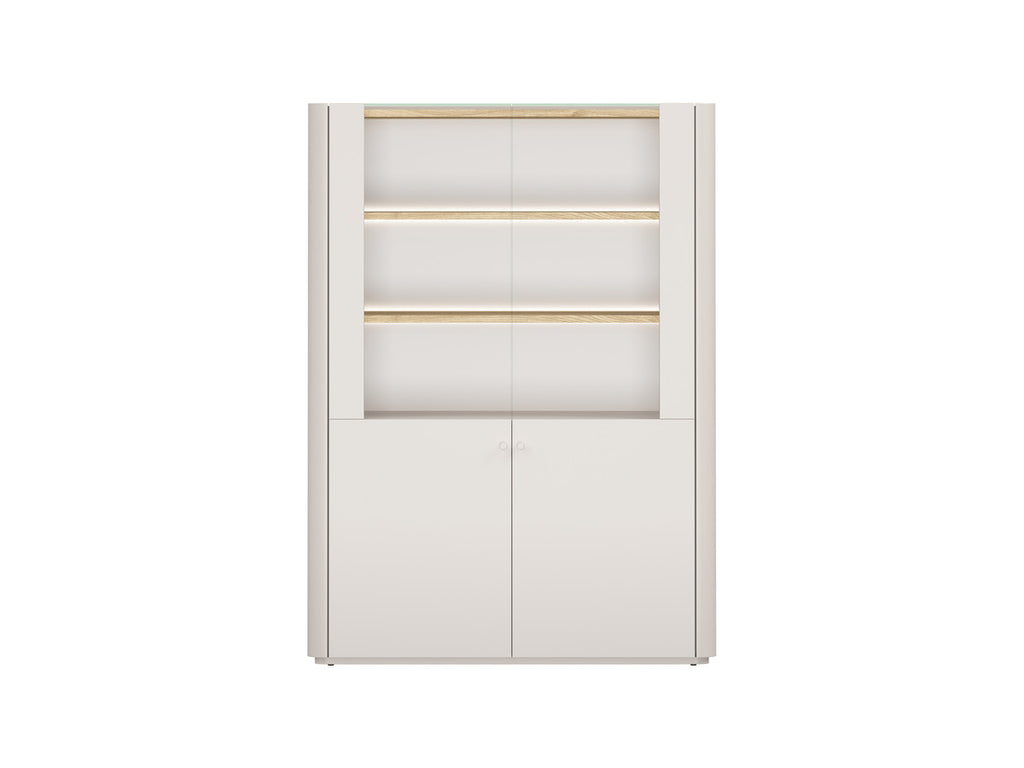 Anyra - Meuble Vitrine 2 Portes H. 138 Cm