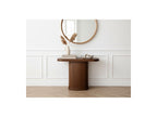 Cassis - Set with Extendable Console Table 43 to 187 cm + 4 Borely Chairs - Solid Oak Veneer and Bouclé Fabric