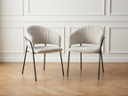 Lou - Set Of 2 Chairs - Textured Fabric