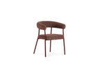 Rosa - Set of 2 Chairs - Red Textured Fabric