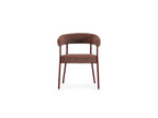 Rosa - Set of 2 Chairs - Red Textured Fabric