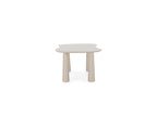 Sasha - Conjunto - Con mesa de comedor ovalada beige + sillas Mila de tejido texturizado - Lote de 4 sillas