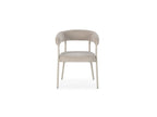 Rosa - Lot De 2 Chaises - Tissu Velours Beige