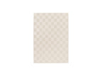 Gabrielle - Tapis Poils Ras - Motif Damier - Blanc