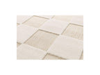Gabrielle - Tapis Poils Ras - Motif Damier - Blanc