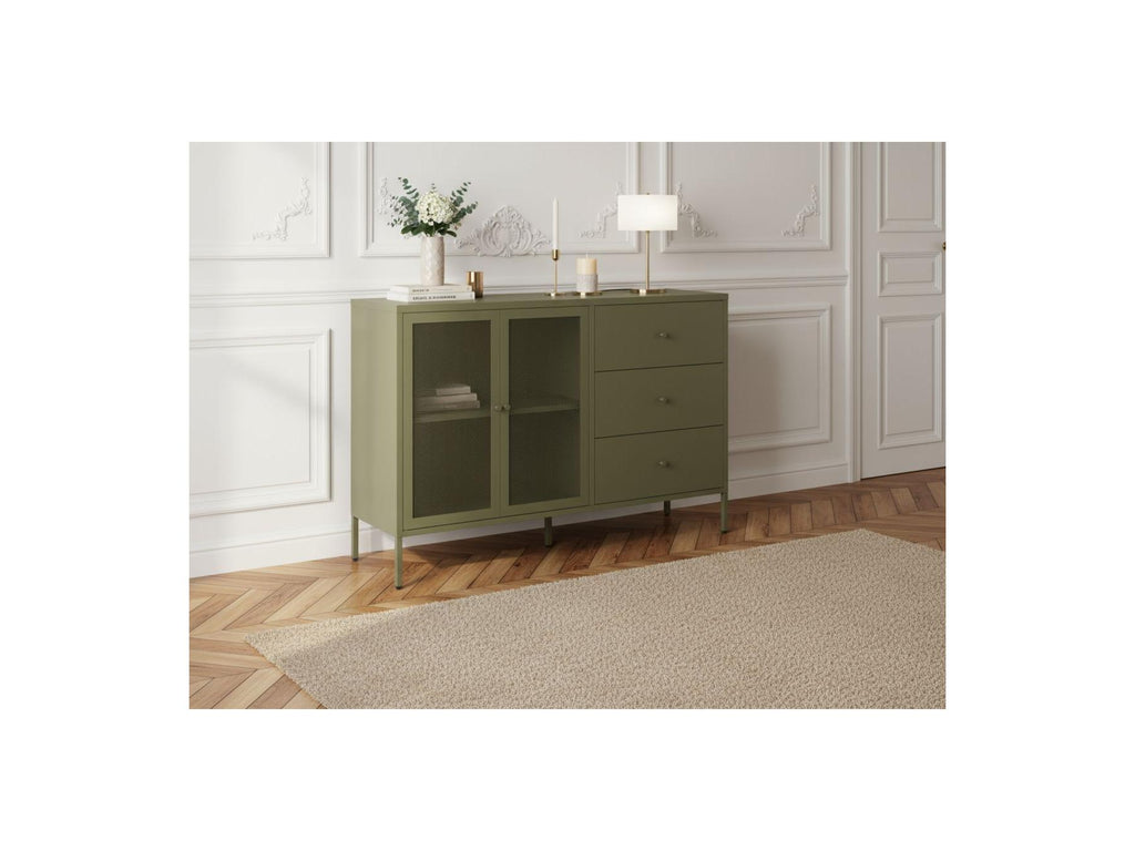Clara - 2-Door 3-Drawer Sideboard - Metal Limited Edition