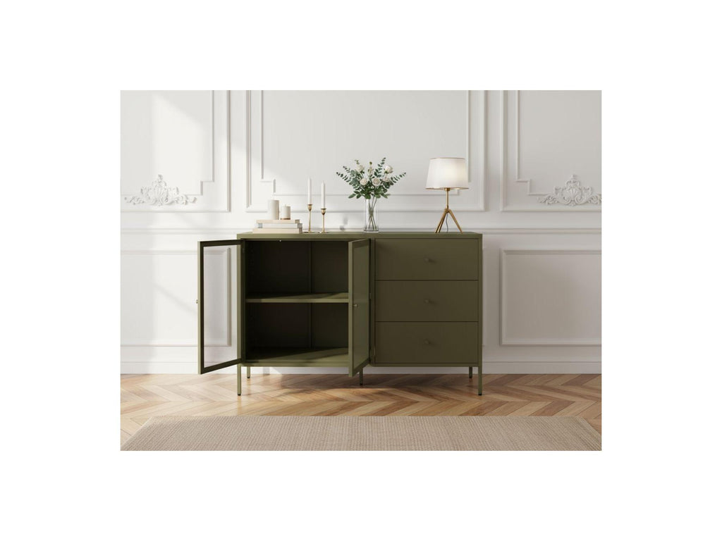 Clara - 2-Door 3-Drawer Sideboard - Metal Limited Edition