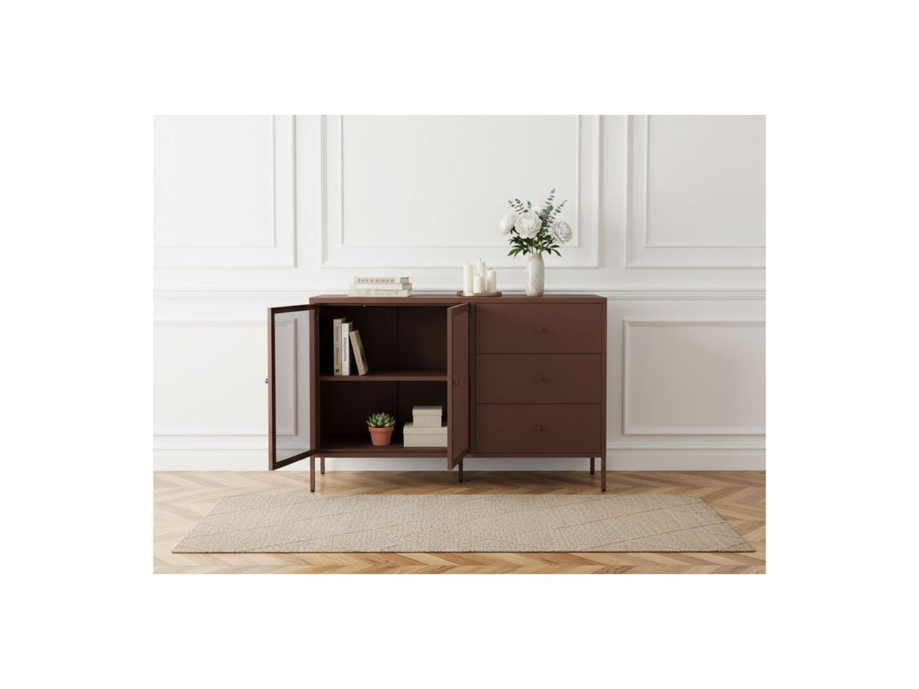 Clara - 2-Door 3-Drawer Sideboard - Metal Limited Edition