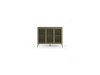 Clara - Meuble Tv 4 Portes 160 Cm Métal + Buffet 3 Portes 120 Cm Métal Édition Limitée