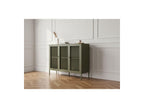 Clara - Meuble Tv 4 Portes 160 Cm Métal + Buffet 3 Portes 120 Cm Métal Édition Limitée