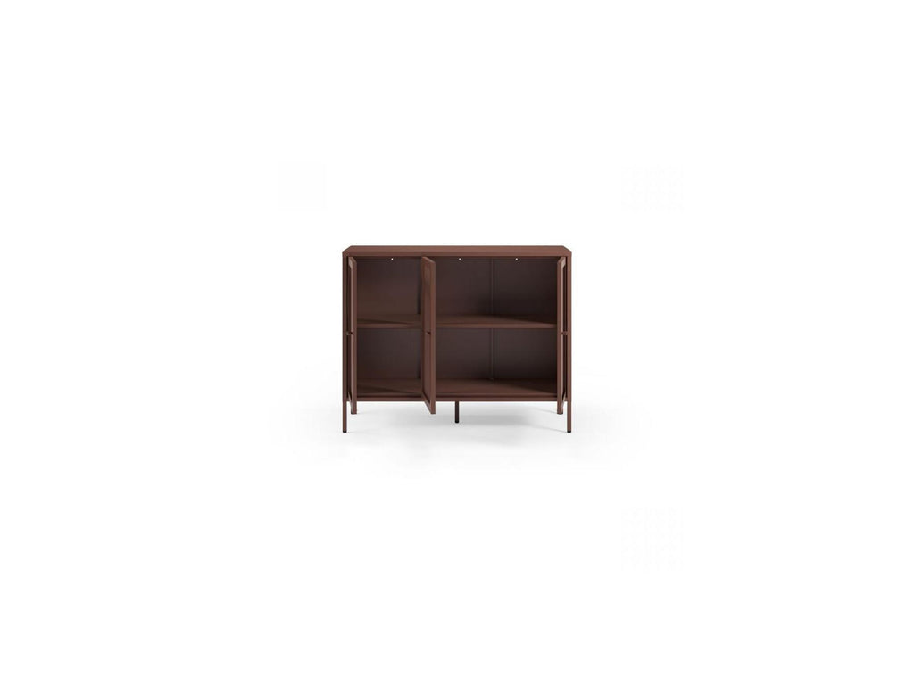 Clara - Meuble Tv 4 Portes 160 Cm Métal + Buffet 3 Portes 120 Cm Métal Édition Limitée