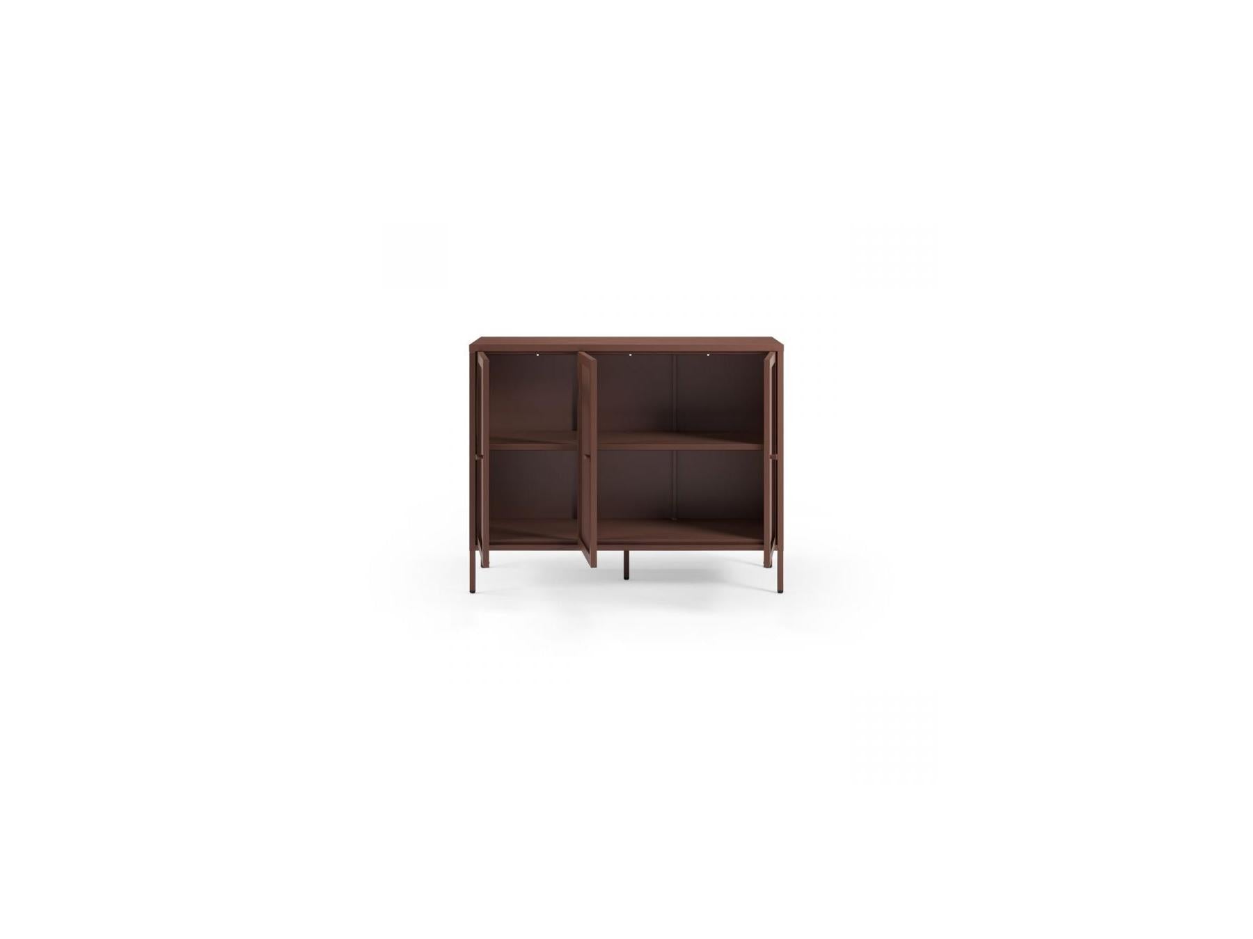 Clara - Meuble Tv 4 Portes 160 Cm Métal + Buffet 3 Portes 120 Cm Métal Édition Limitée
