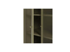 Clara - Meuble Tv 4 Portes 160 Cm Métal + Buffet Haut 2 Portes 70 Cm Métal + Table Basse 100 Cm Métal Édition Limitée