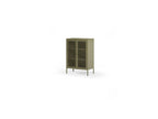 Clara - Meuble Tv 4 Portes 160 Cm Métal + Buffet Haut 2 Portes 70 Cm Métal + Table Basse 100 Cm Métal Édition Limitée