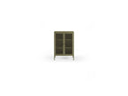 Clara - Meuble Tv 4 Portes 160 Cm Métal + Buffet Haut 2 Portes 70 Cm Métal + Table Basse 100 Cm Métal Édition Limitée