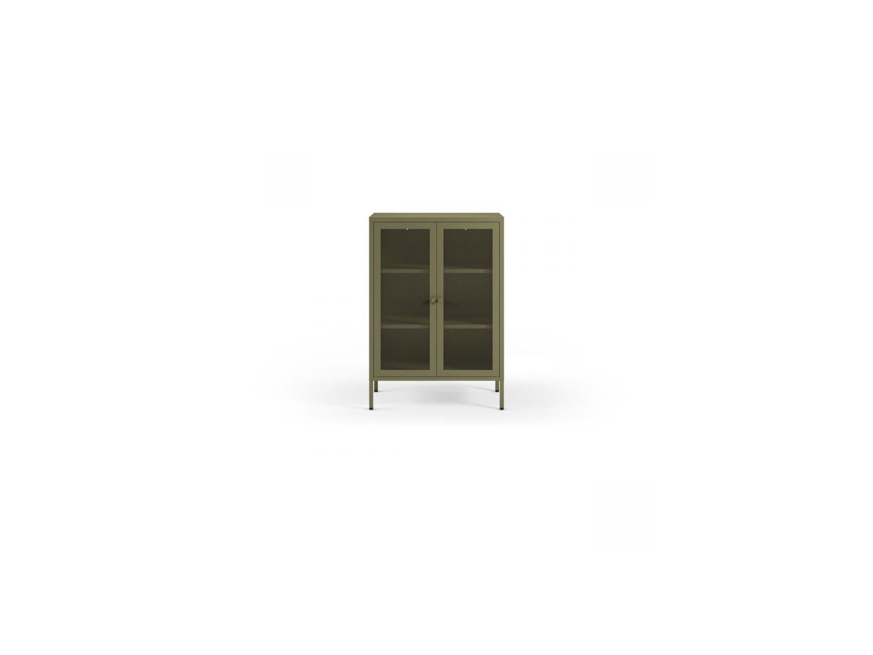 Clara - Meuble Tv 4 Portes 160 Cm Métal + Buffet Haut 2 Portes 70 Cm Métal + Table Basse 100 Cm Métal Édition Limitée