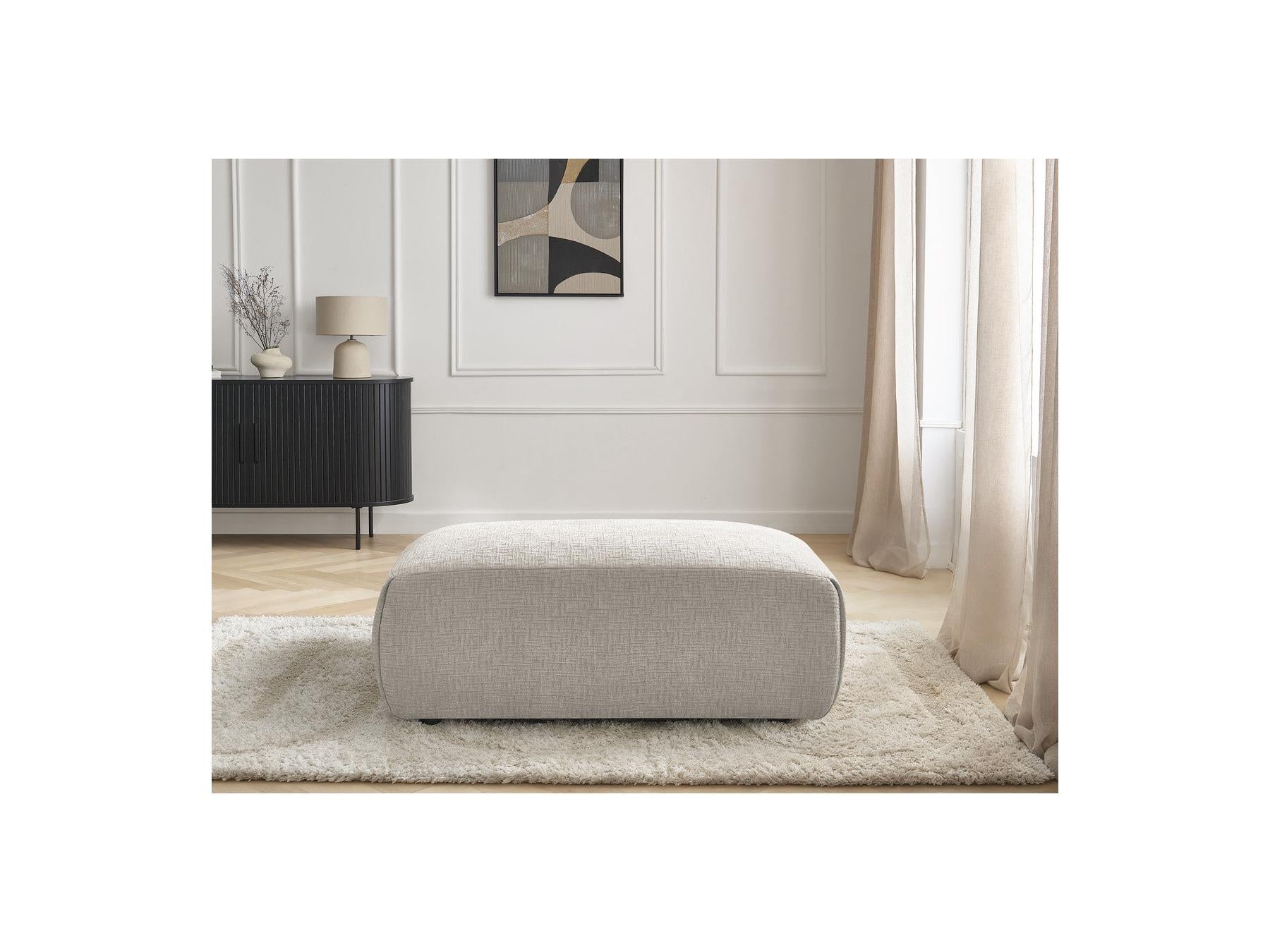 Jana - Pouf Petit - Tissu Texturé