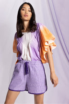 The Laurie Tie & Dye Lilac Blouse