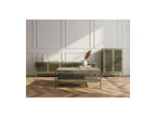 Clara - Meuble Tv 4 Portes 160 Cm Métal + Buffet Haut 2 Portes 70 Cm Métal + Table Basse 100 Cm Métal Édition Limitée