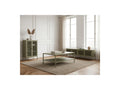 Clara - Meuble Tv 4 Portes 160 Cm Métal + Buffet Haut 2 Portes 70 Cm Métal + Table Basse 100 Cm Métal Édition Limitée