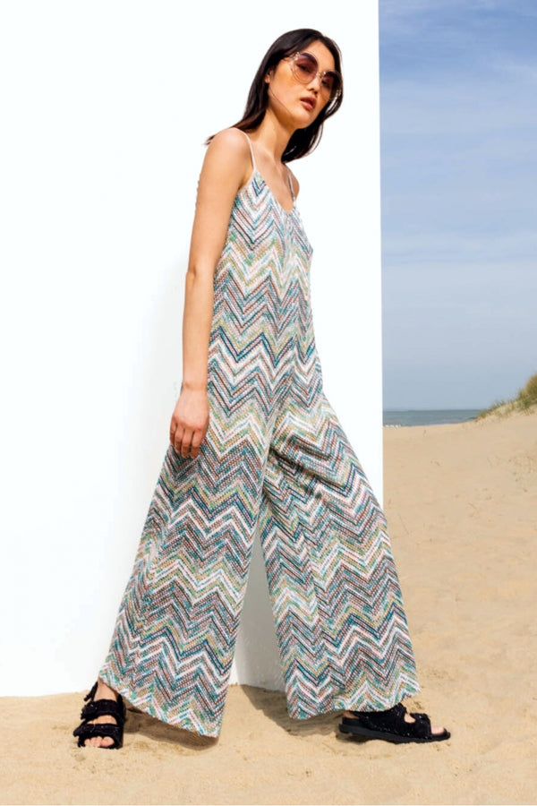Le Jumpsuit Bonnie Zigzag Blue
