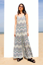 Le Jumpsuit Bonnie Zigzag Blue