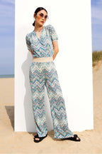 Los pantalones azules Mélanie Zigzag