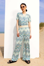 Los pantalones azules Mélanie Zigzag