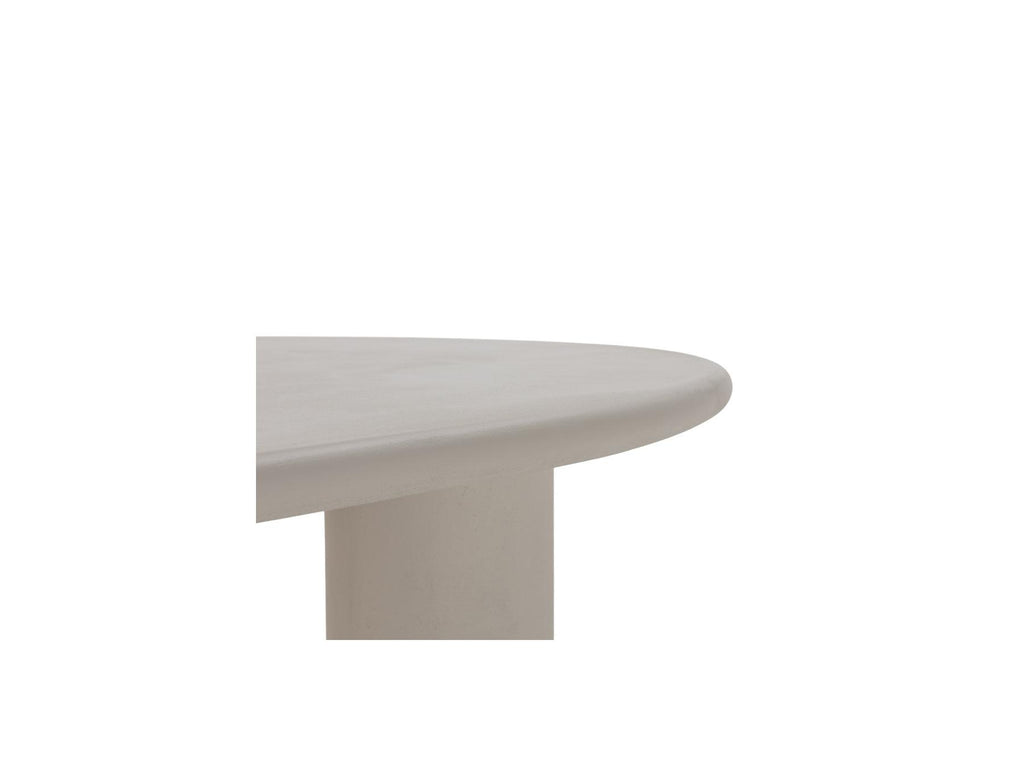 Constance - Set - With Beige Oval Concrete-Effect Dining Table + 4 Pia Chairs