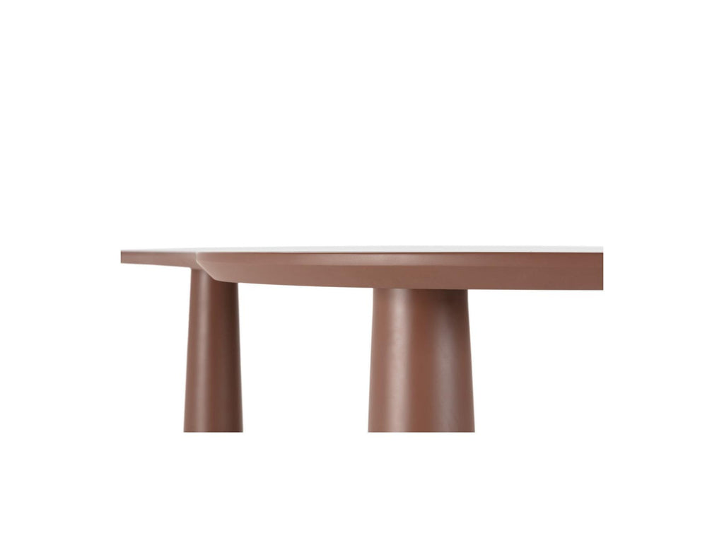 Sasha - Table À Manger Ovale - Marron