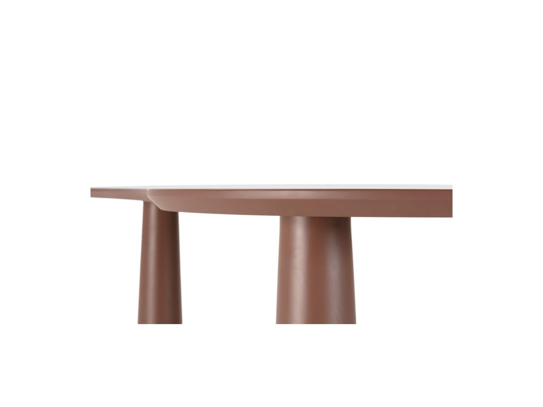 Sasha - Table À Manger Ovale - Marron
