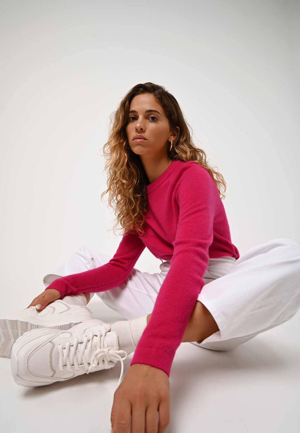 Pull Col Rond - Ecrin - Rose