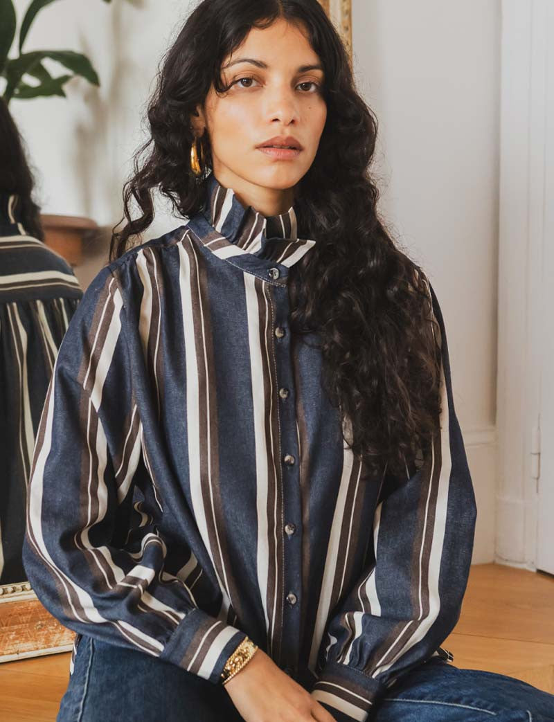 Gestreepte Blouse Jeren