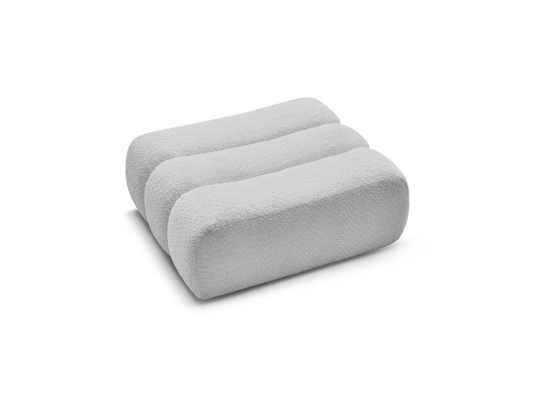 Azra - Footstool - Bouclé Fabric