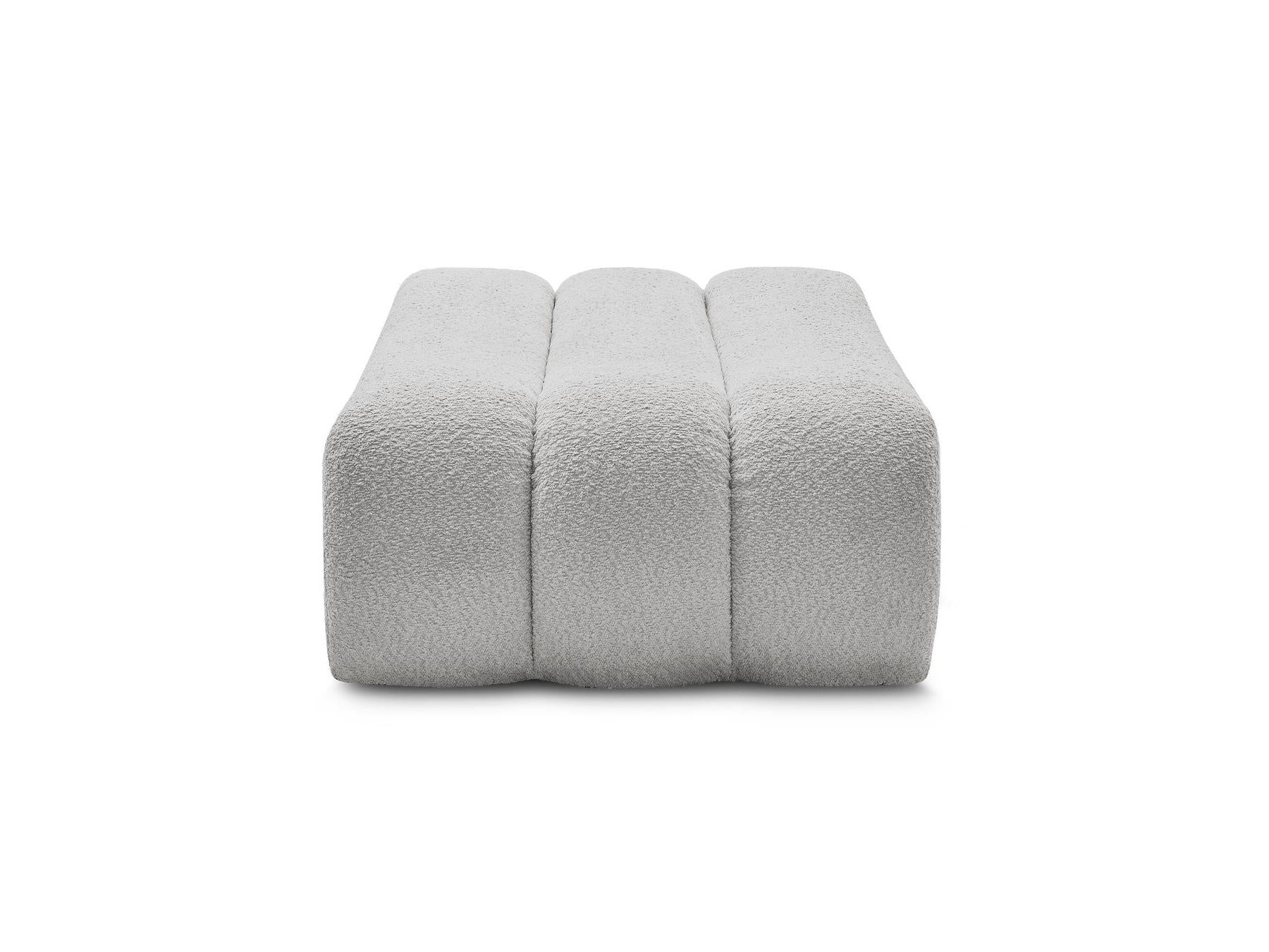 Azra - Footstool - Bouclé Fabric