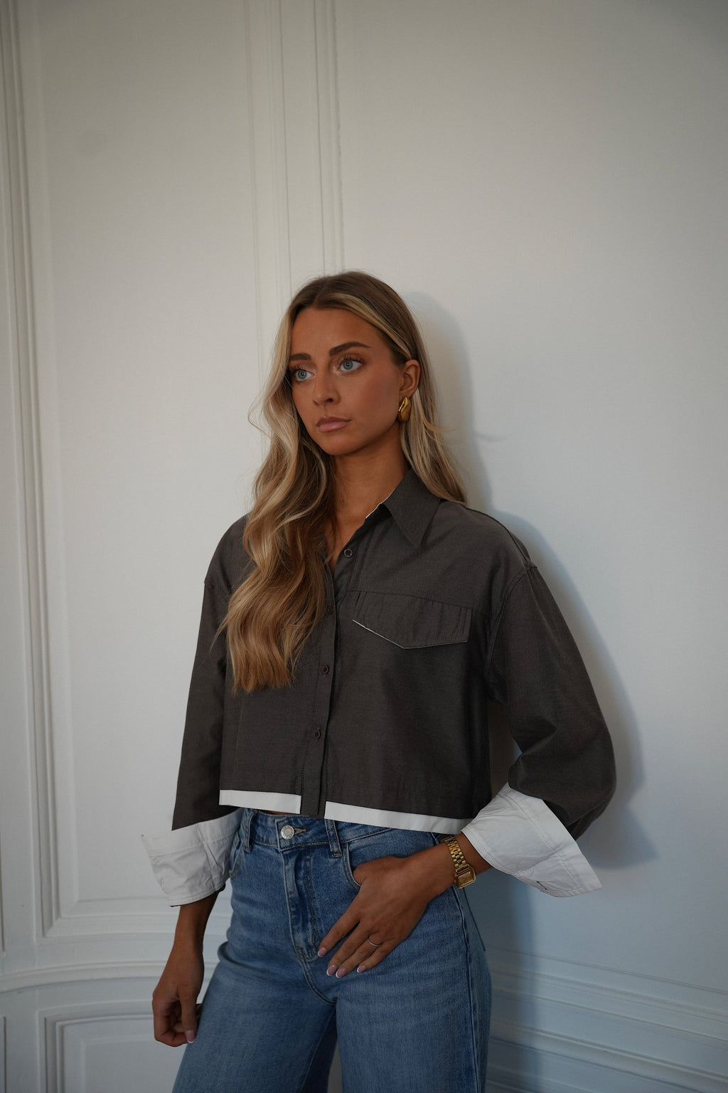 Valencia Taupe - Camisa Corta