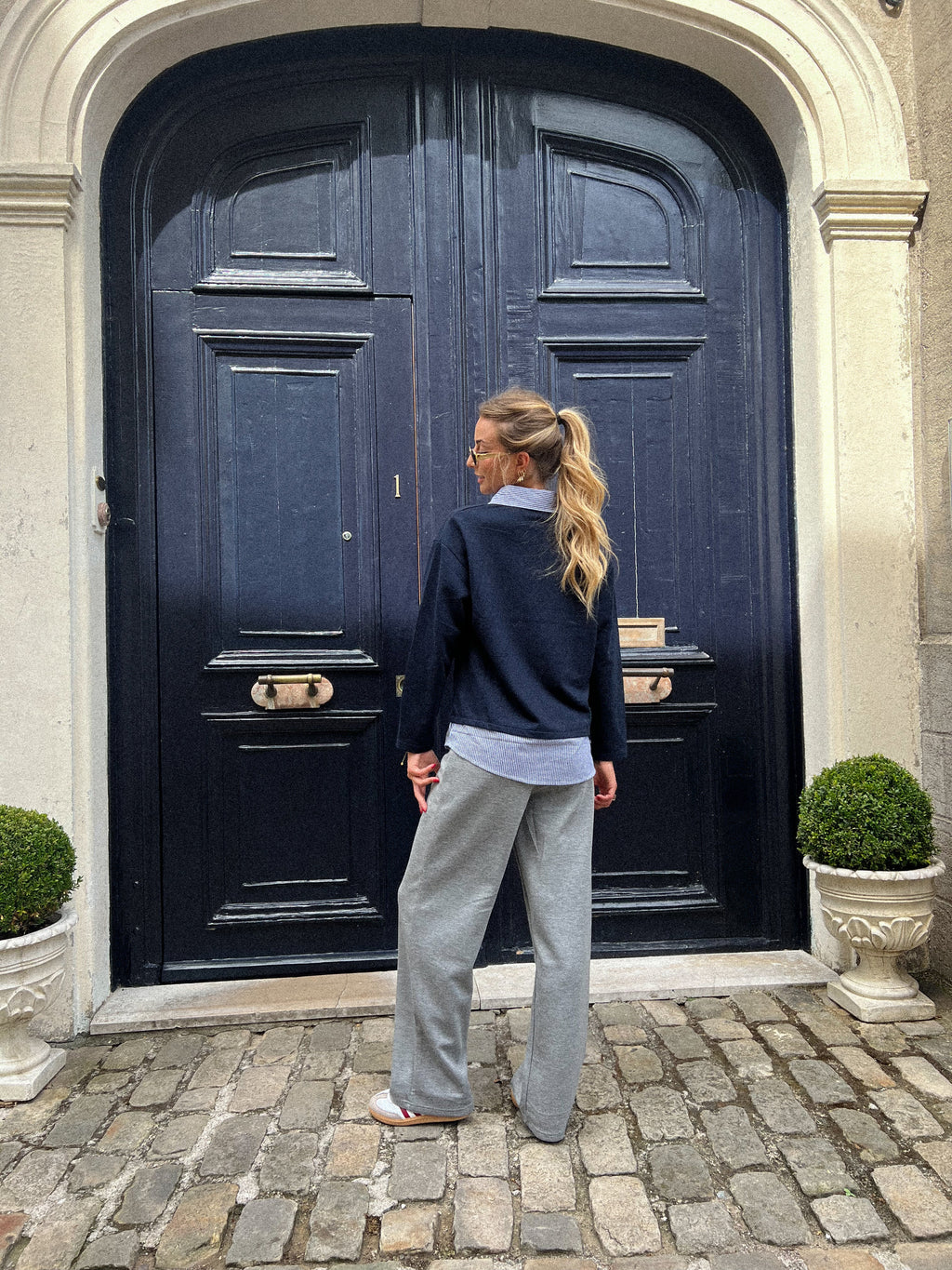 Adrien Straight Pants - Gray